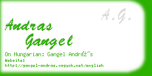 andras gangel business card